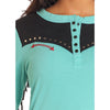 Panhandle Womens Studded Long sleeve T-Shirt