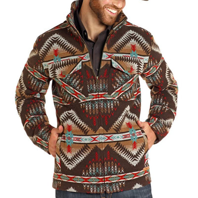 Powder River Mens Aztec Jacquard Jacket