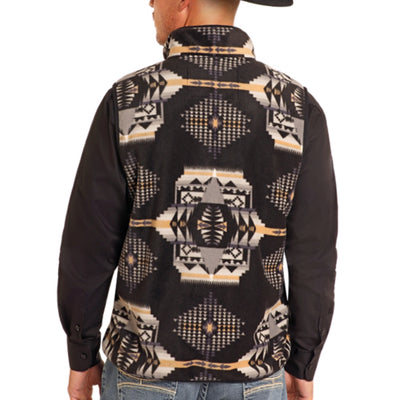 Powder River Mens Aztec Printed Vest