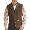 Powder River Mens Dark Heather Wool Vest - 98-1176-22