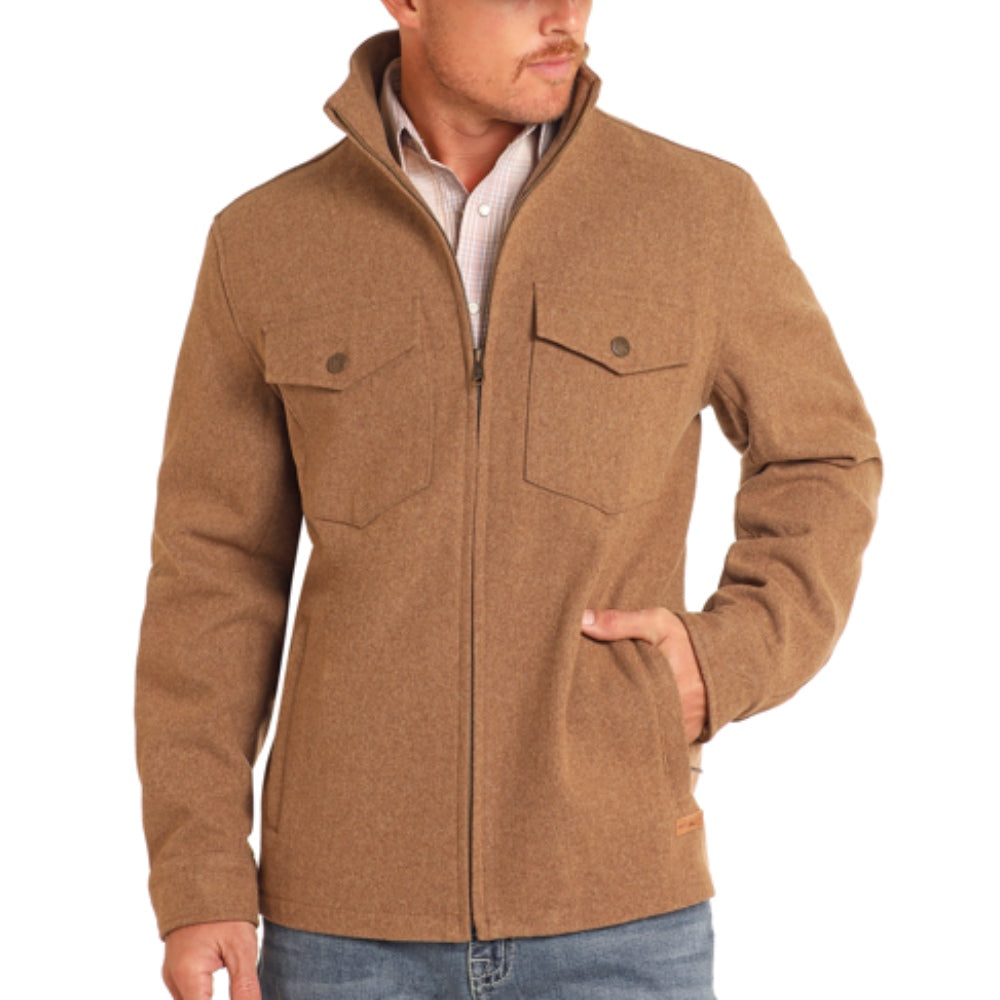 Powder River Mens Heather Wool Coat