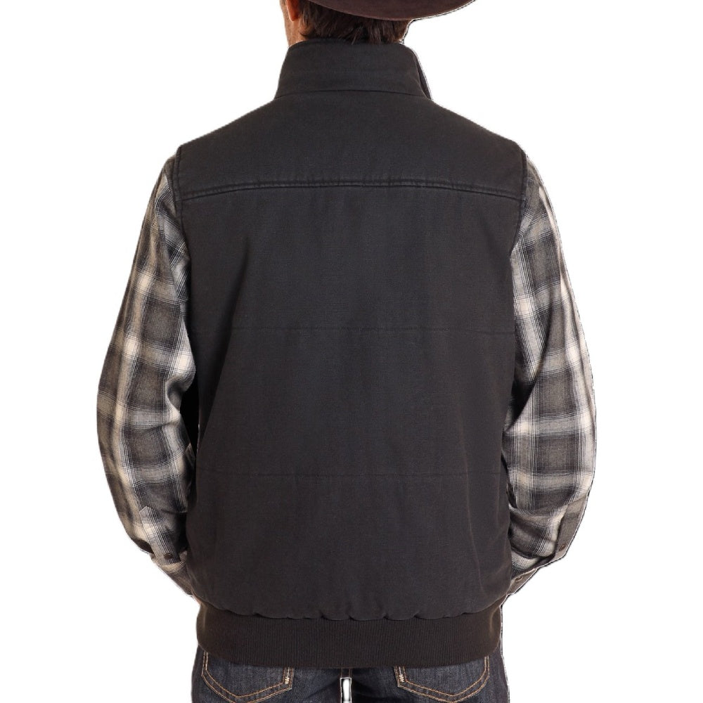 Powder River Mens Heavy Enzyme Wash Vest - DM98C04087-01