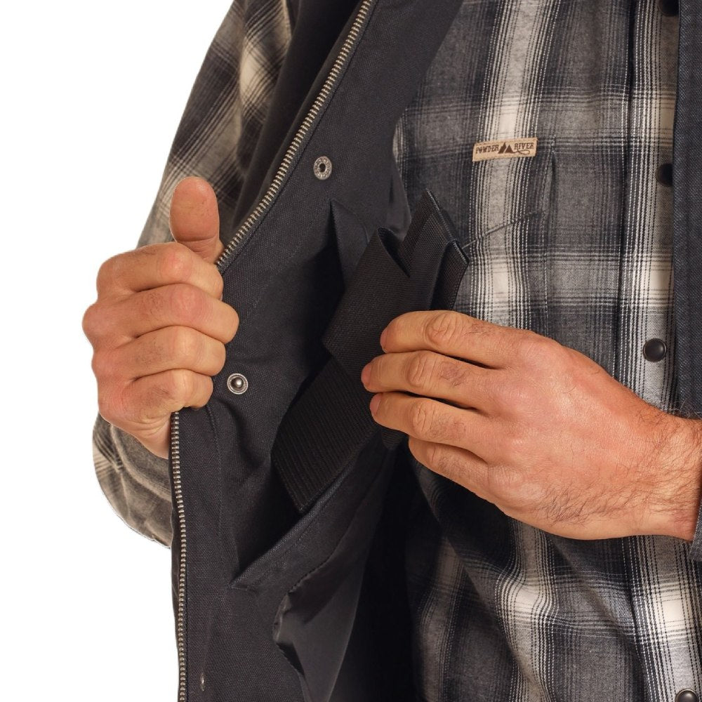 Powder River Mens Heavy Enzyme Wash Vest - DM98C04087-01