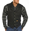 Powder River Mens Wool Vest Black - 98-1176-01