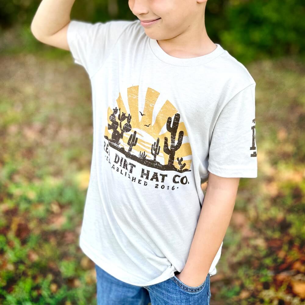 Red Dirt Boys Daybreak T-Shirt Heather Dust - RDHC-T-145