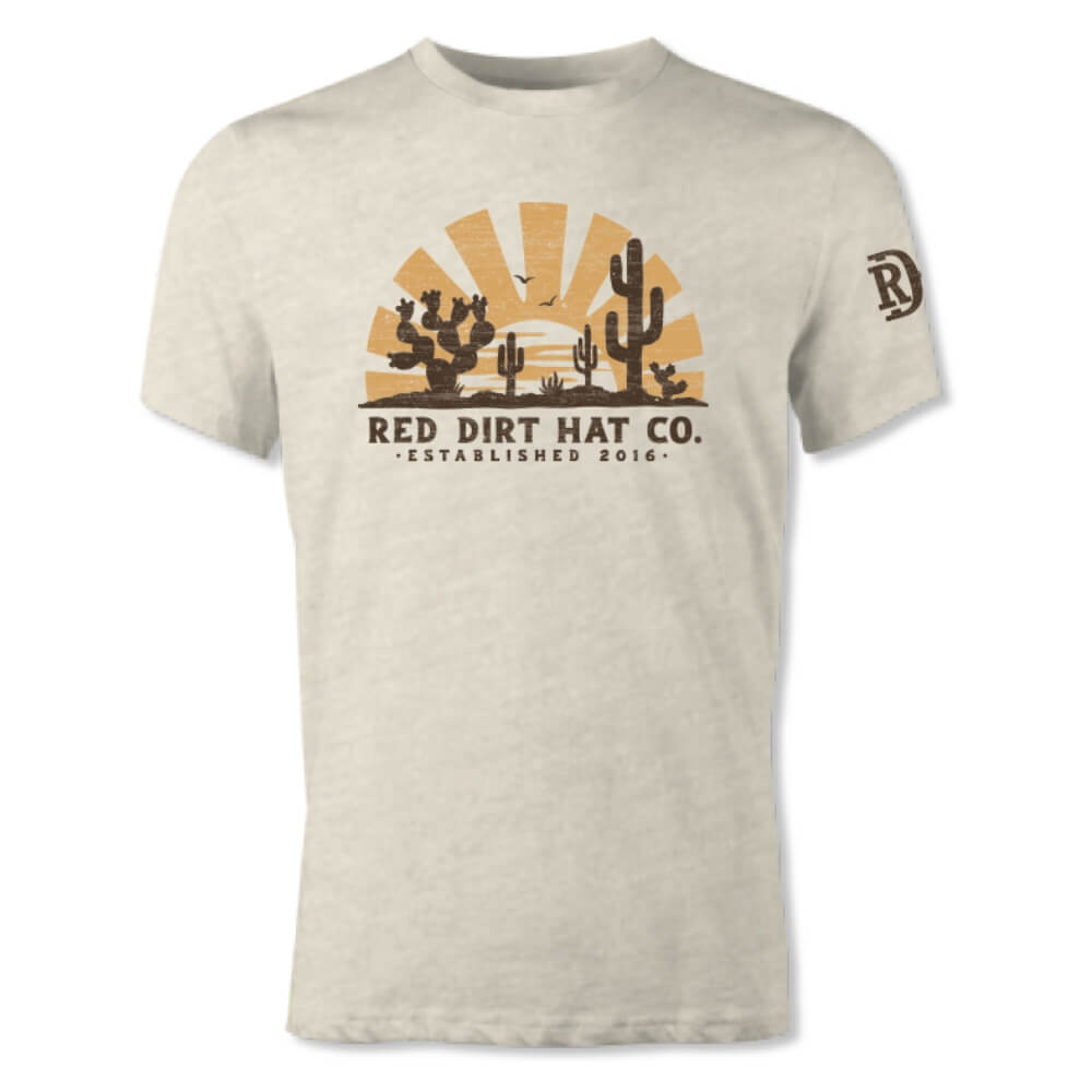 Red Dirt Boys Daybreak T-Shirt Heather Dust - RDHC-T-145