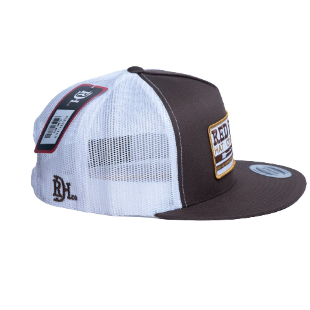 Red Dirt Mens Arrows Flat Cap Brown - RDHC165