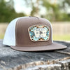 Red Dirt Mens Aztec Jango Flat Cap Brown - RDHC458