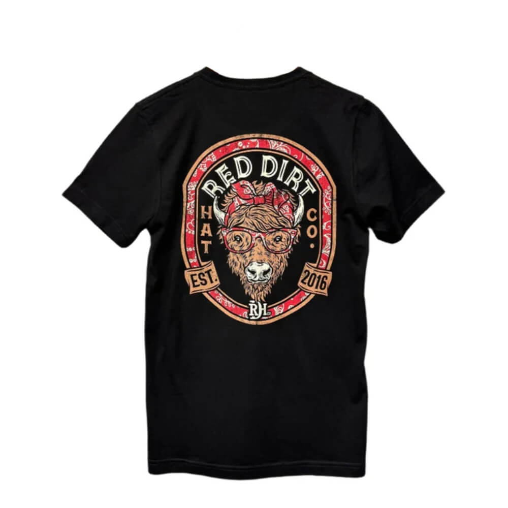 Red Dirt Mens "Betsy" T-Shirt Black