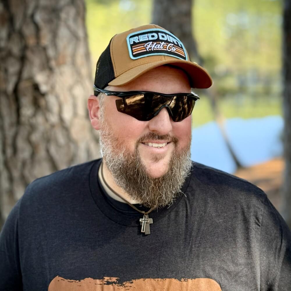 Red Dirt Mens Between the Lines Curve Cap Caramel - RDHC486