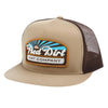 Red Dirt Mens Blue Skies Flat Cap Khaki/Brown - RDHC345