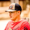 Red Dirt Mens Bones Flat Cap Heather Tan/Black - RDHC452