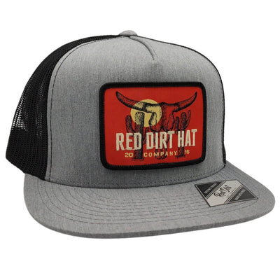 Red Dirt Mens Boone Flat Cap Grey - RDHC423