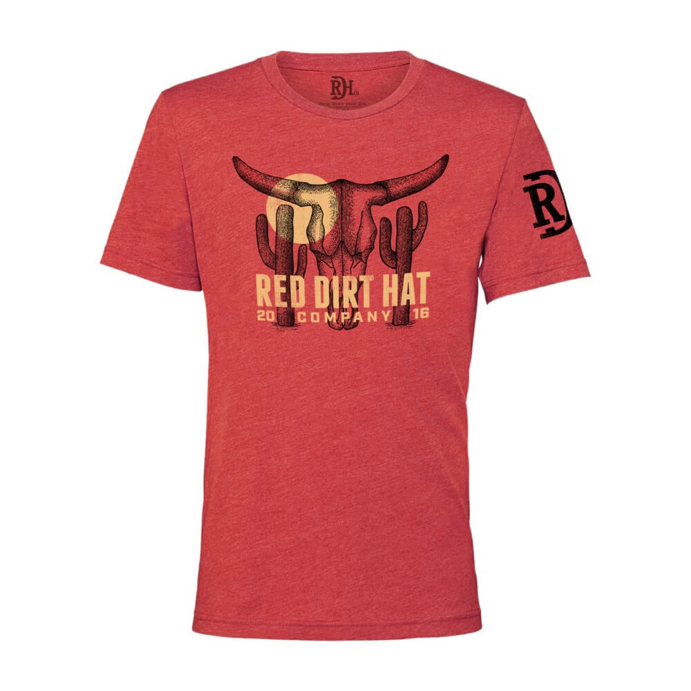Red Dirt Mens Boone T-Shirt Heather Red - RDHC-T-139