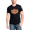 Red Dirt Mens Bowtie Logo Graphic T-Shirt Black - RDHC-T-164