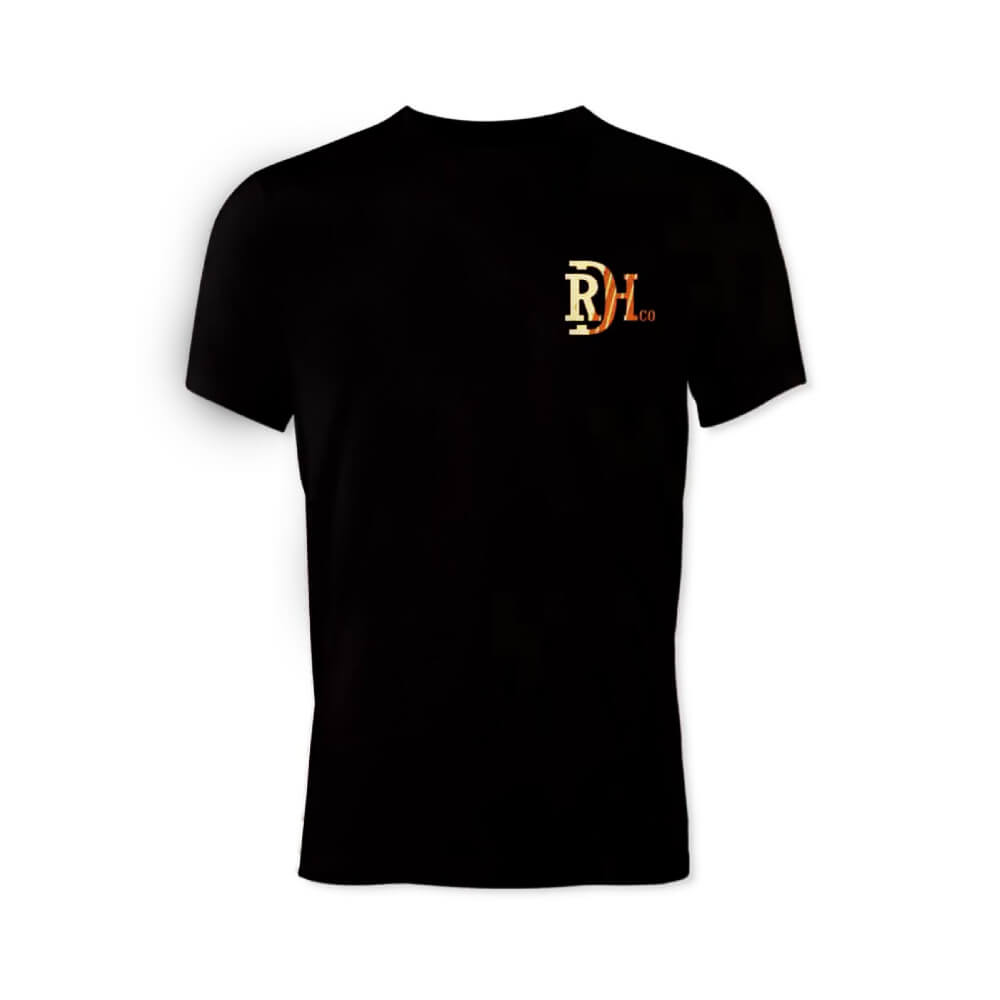 Red Dirt Mens Bucking Horse Graphic T-Shirt Black - RDHC-T-179