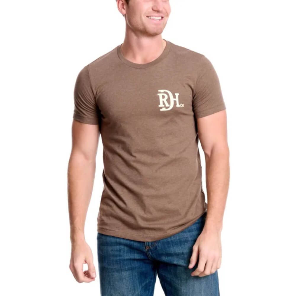 Red Dirt Mens Buffalo Chip T-Shirt Brown - RDHC-T-157