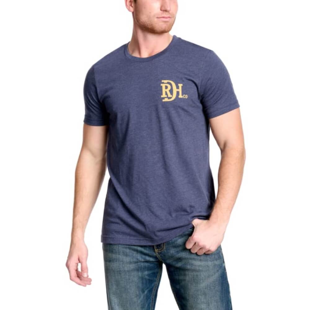 Red Dirt Mens Cactus Graphic T-Shirt Navy - RDHC-T-165