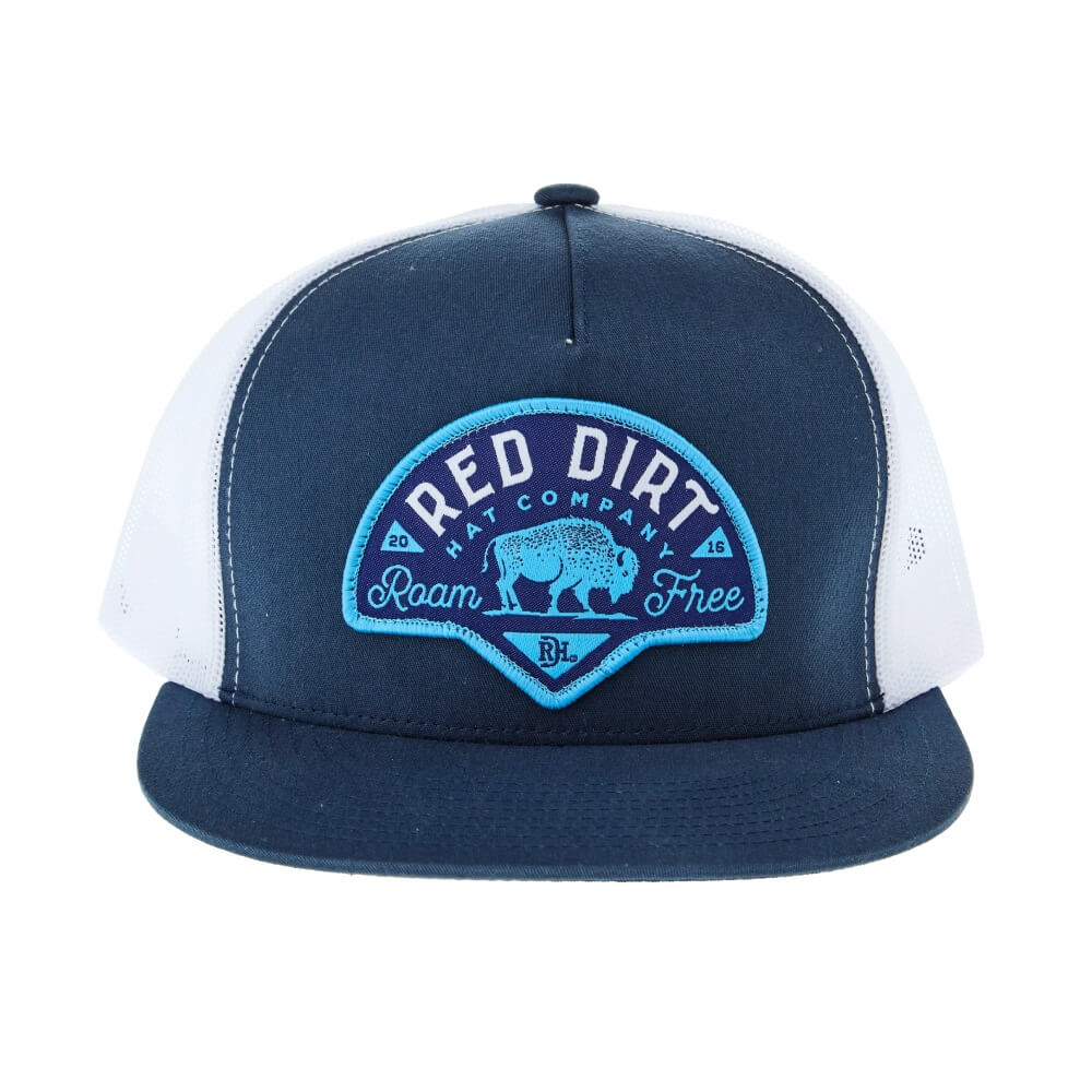 Red Dirt Mens Classic Flat Cap Navy - RDHC399