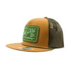 Red Dirt Mens Cowboy Up Flat Cap Brown - RDHC524