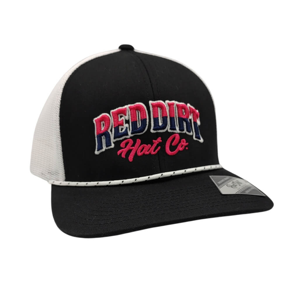 Red Dirt Mens Direct Stitch Curve Cap Black - RDHC414