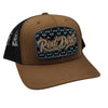 Red Dirt Mens Gambler Curve Cap Brown/ Black - RDHC481