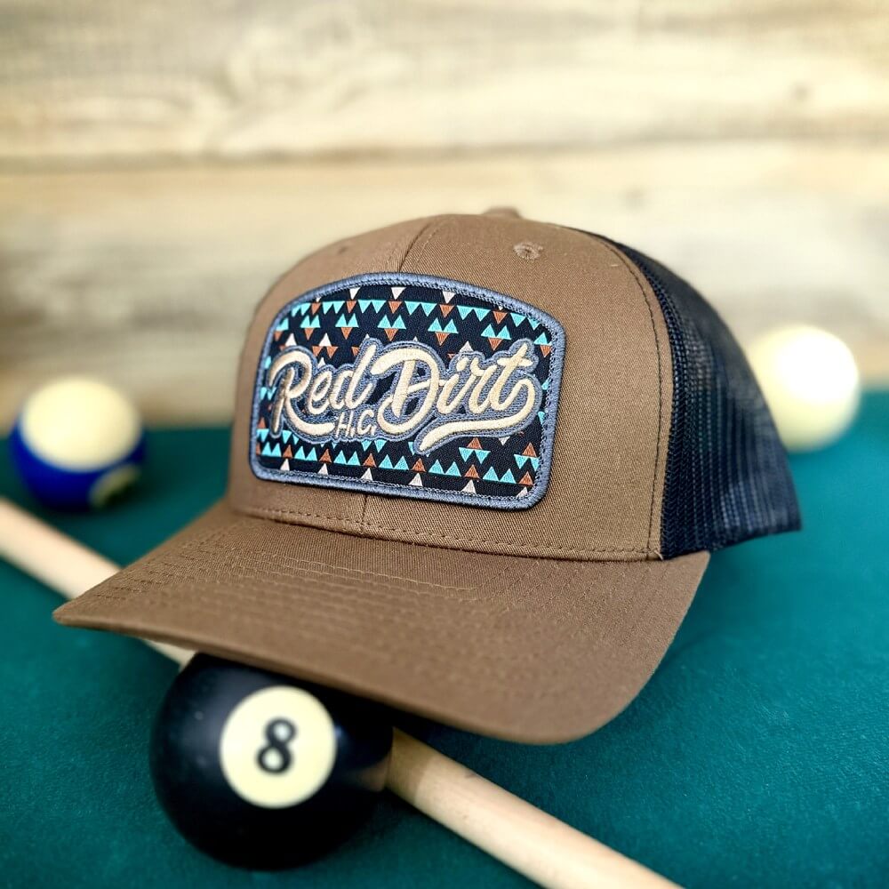 Red Dirt Mens Gambler Curve Cap Brown/ Black - RDHC481