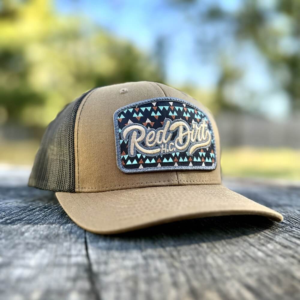 Red Dirt Mens Gambler Curve Cap Brown/ Black - RDHC481