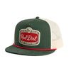Red Dirt Mens Gitty Up Flat Cap Green/Khaki - RDHC520
