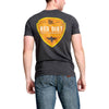 Red Dirt Mens Grey Arrowhead Logo T-Shirt Dark Grey - RDHC-T-169