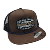 Red Dirt Mens Hound Flat Cap Brown/Black - RDHC351