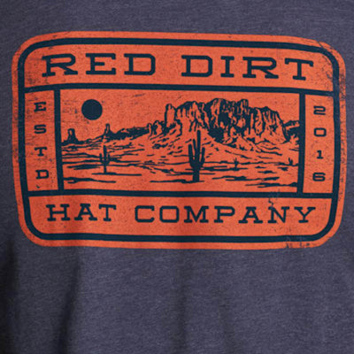 Red Dirt Mens Mesa Graphic Short Sleeve T-Shirt Navy