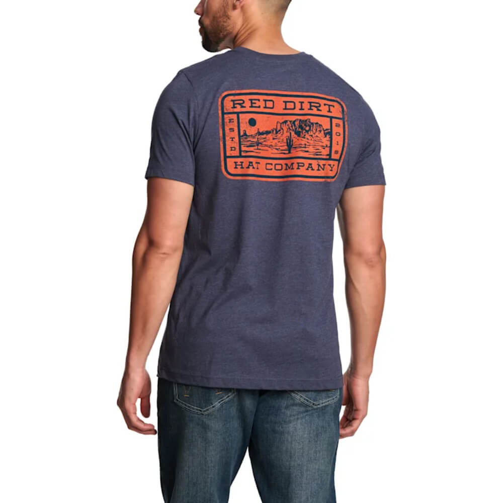 Red Dirt Mens Mesa Graphic Short Sleeve T-Shirt Navy - RDHC-T-166