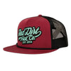 Red Dirt Mens Off The Vine Flat Cap Red - RDHC440