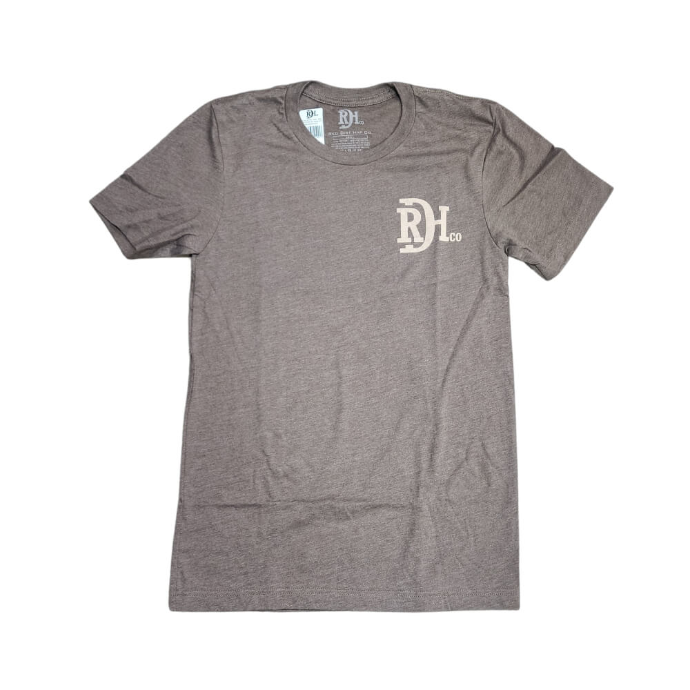 Red Dirt Mens Short Sleeve Home On The Range T-Shirt Brown