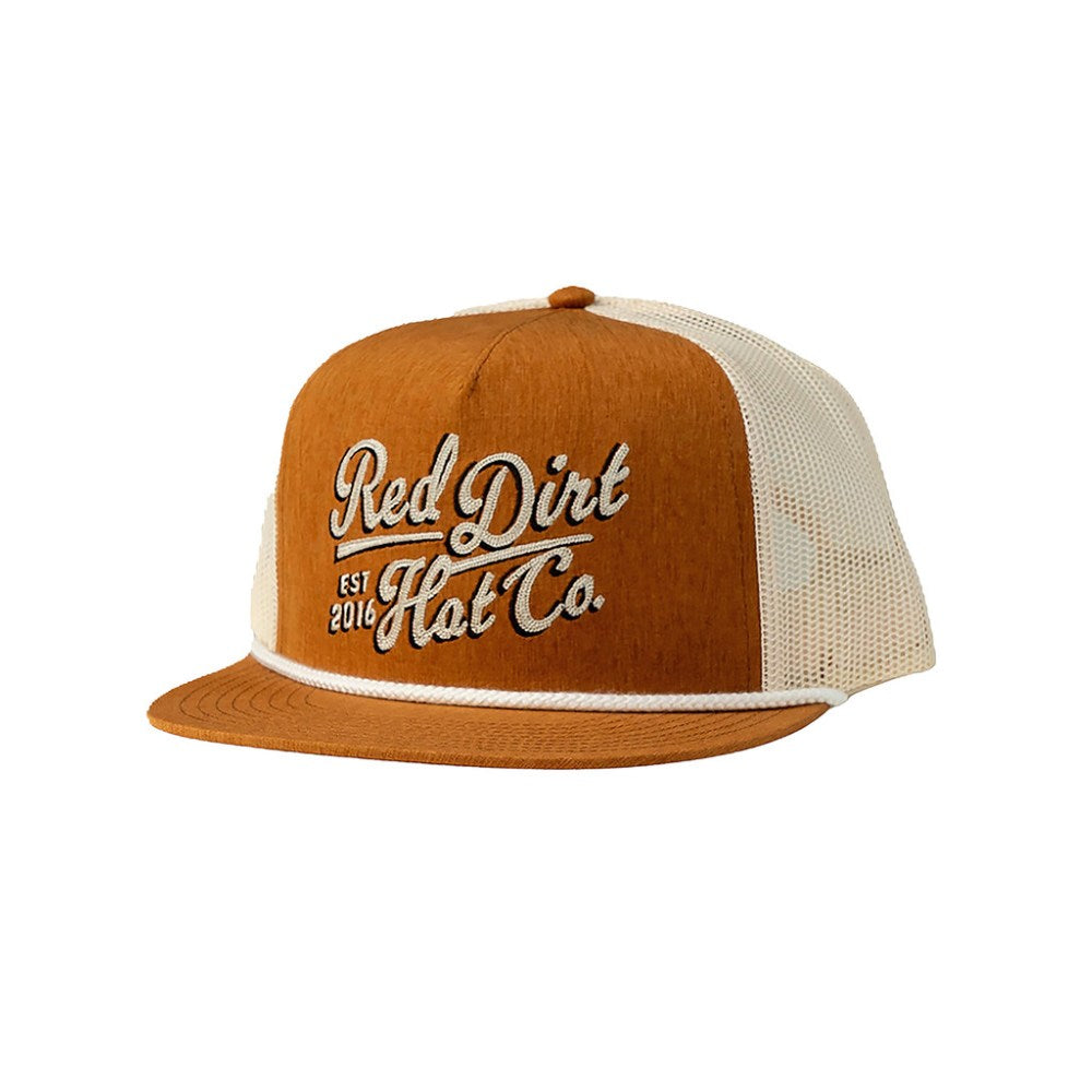 Red Dirt Mens Sienna Flat Cap Orange - RDHC448