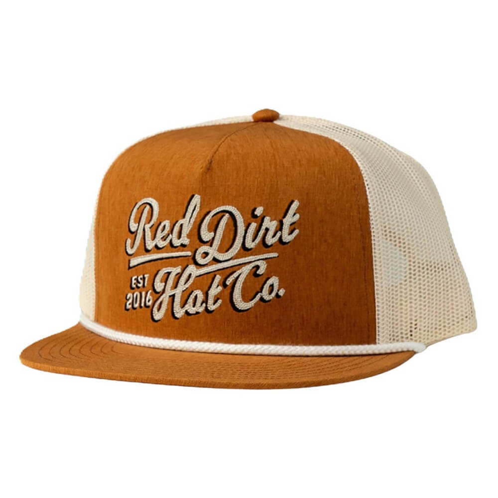 Red Dirt Mens Sienna Flat Cap Orange - RDHC448