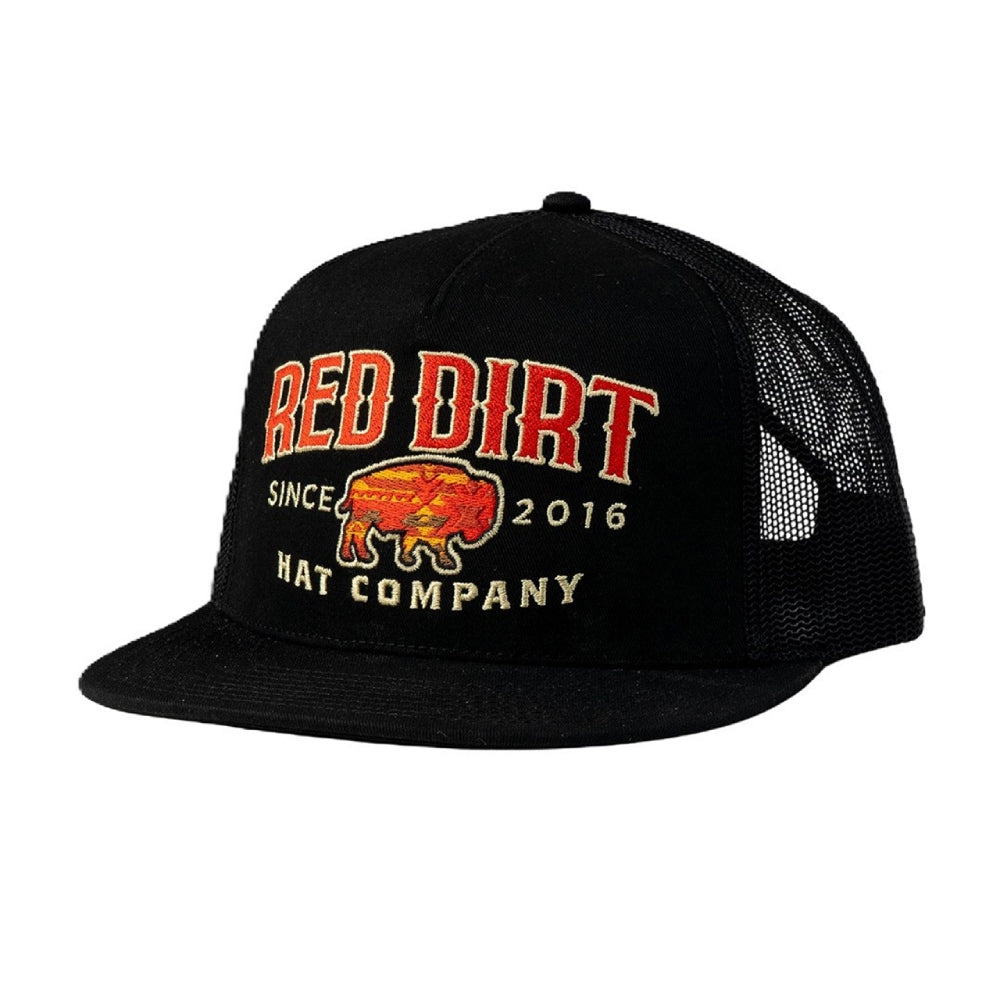 Red Dirt Mens Sunset Buffalo Cap Black - RDHC434