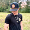 Red Dirt Mens The Rack Flat Cap Black - RDHC532