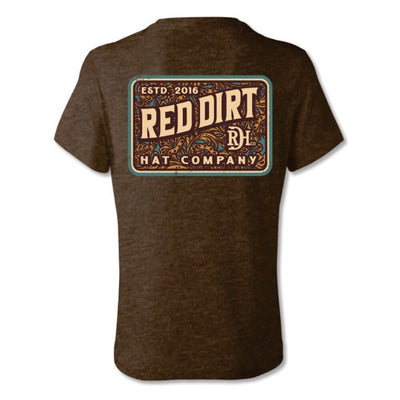 Red Dirt Mens Tool Leather Design T-Shirt