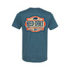 Red Dirt Mens Vintage Aztec T-Shirt Heather Teal - RDHC-T-121