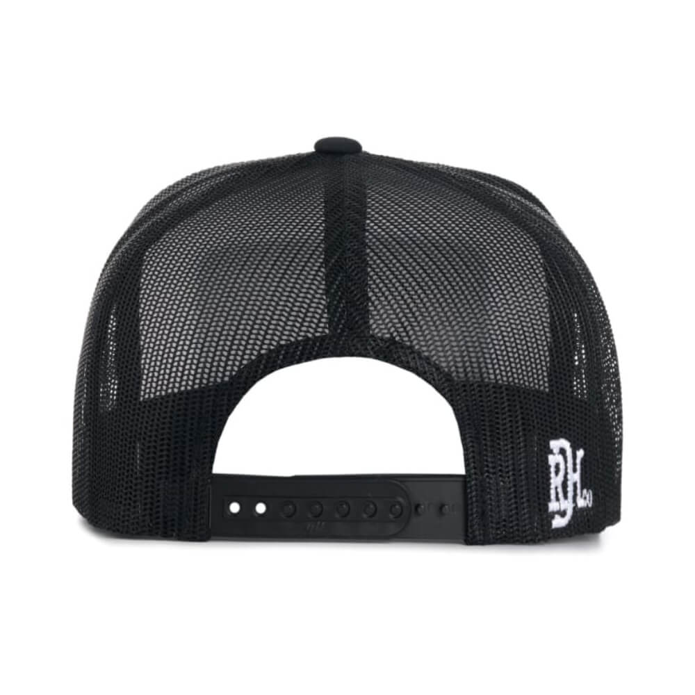 Red Dirt Mens White & Black Striped Patch Cap White & Black - RDHC487