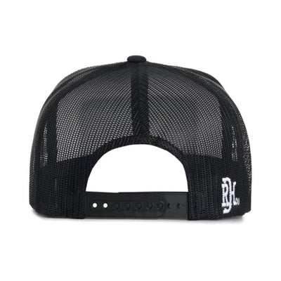 Red Dirt Mens White & Black Striped Patch Cap White & Black - RDHC487