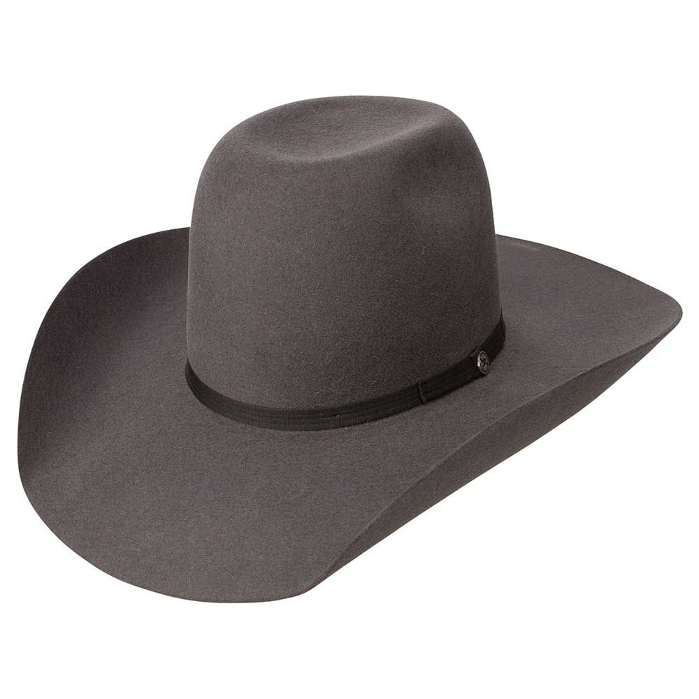 Beautiful Resistol Mens 4X Day Money Felt Hat In Grey