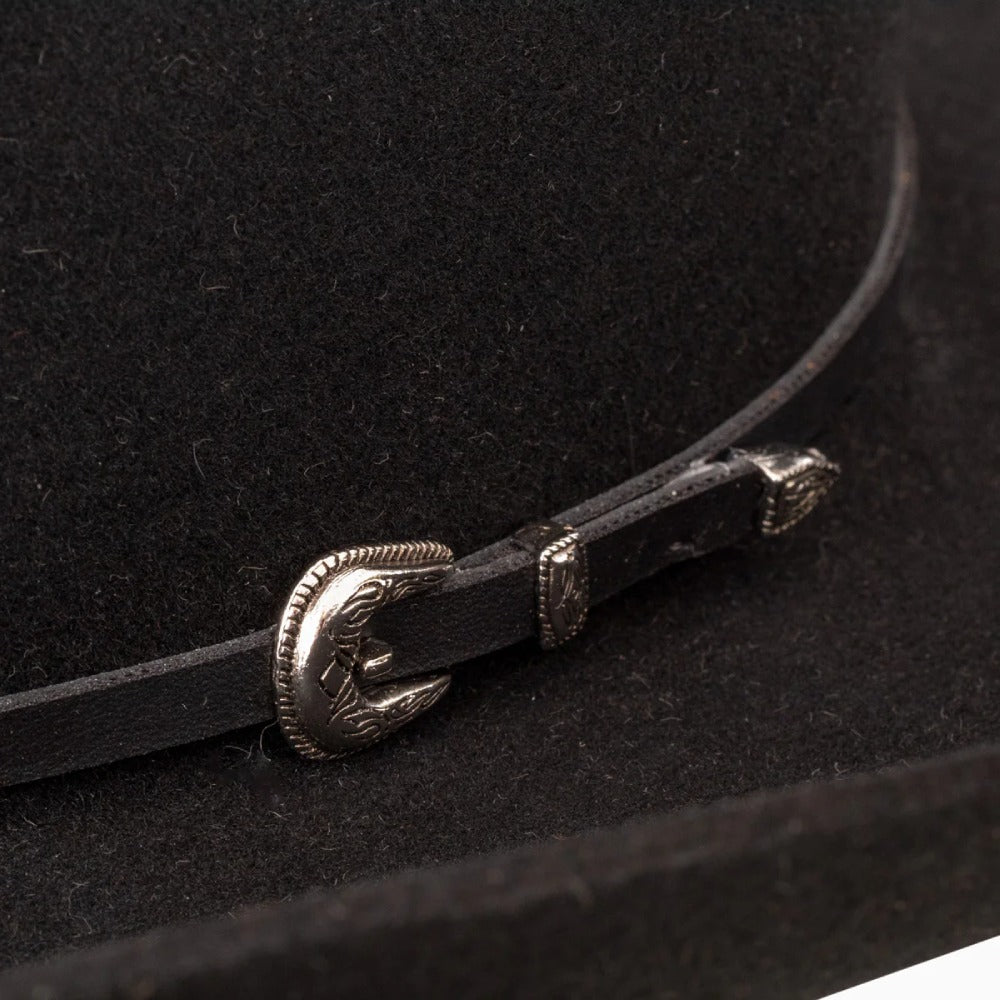 Resistol Mens 4X George Strait Sonora Felt Hat Black - RWSNOR52-07