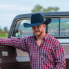 Resistol Mens 6X Cody Johnson The SP Navy Felt Hat - RFTHSPCJ42-48
