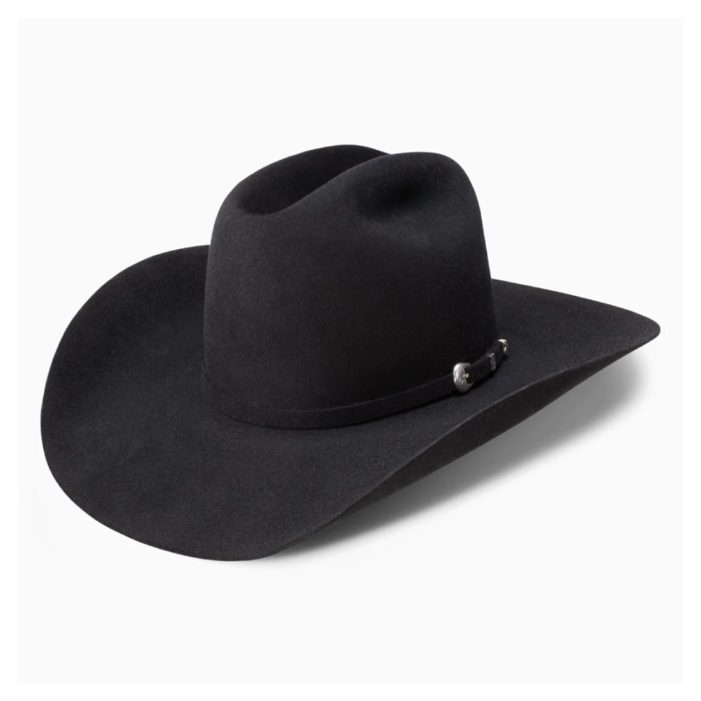 Resistol Mens Midnight Black Felt Hat