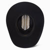 Black cowboy hat on a white background