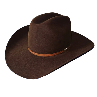 Resistol Mens Cedar Trail 6X Felt Hat Chocolate - RFCDTRRB-22
