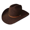 Resistol Mens Cedar Trail 6X Felt Hat Chocolate - RFCDTRRB-22